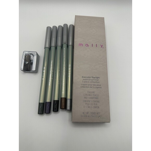 MALLY ~ Evercolor Starlight Waterproof Eyeliner 5 Pc Collection New In Box - Picture 1 of 4